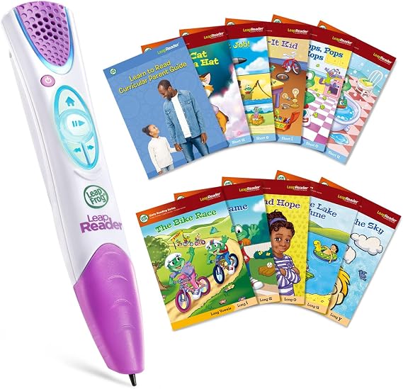 LeapFrog LeapReader System Readable Learning 10 Books, Mega Pack, Pink