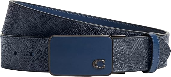 COACH 38MM Reversible C Plaque Buckle Belt in Signature