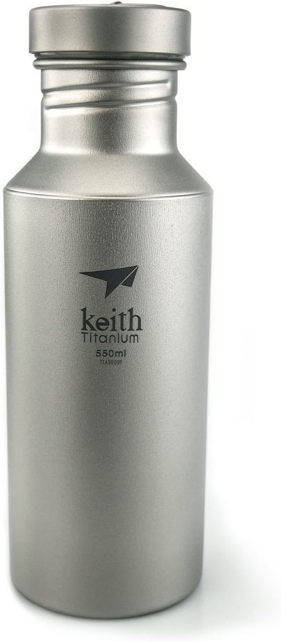 Keith Titanium Ti3031 Plastic-Free Sport Bottle - 18.6 fl oz