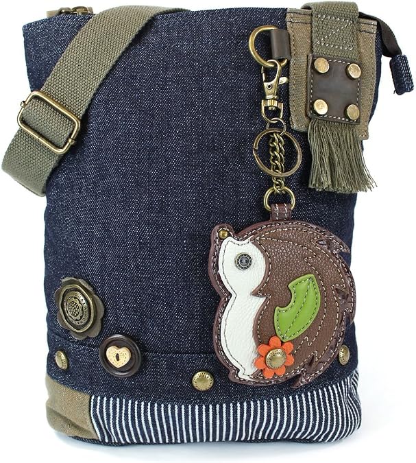 CHALA Patch Crossbody Bag-Hedgehog (Deep Blue)