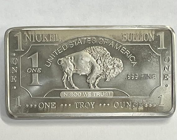 1 Ounce Nickel Bar Buffalo Design-3 Pack
