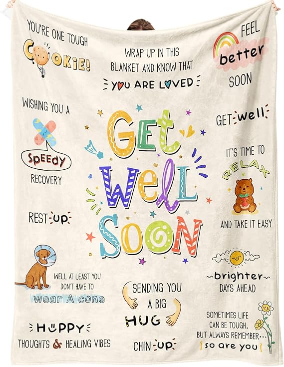Get Well Gifts for Women After Surgery, Healing Blanket 6050