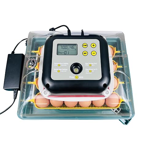 24 Egg Automatic Chicken Incubator Digital Poultry Hatching Auto Turning