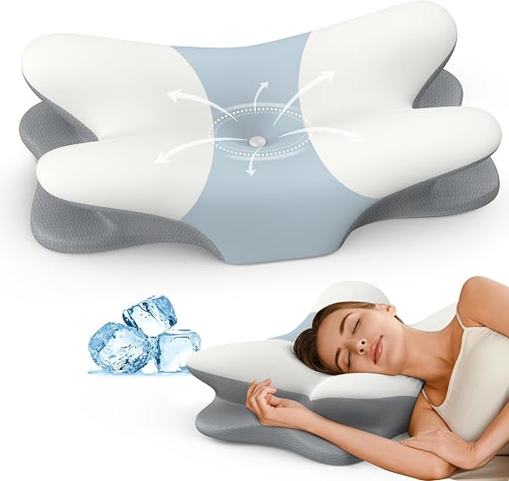 Cervical Neck Pillow - Contour Memory Foam Pillows for Pain Relief