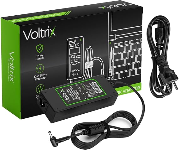 Voltrix Asus Vivobook Go 15 E1504Fa-Nj287 İle Uyumlu Adaptör, Şarj Aleti - Cihazı, 65W