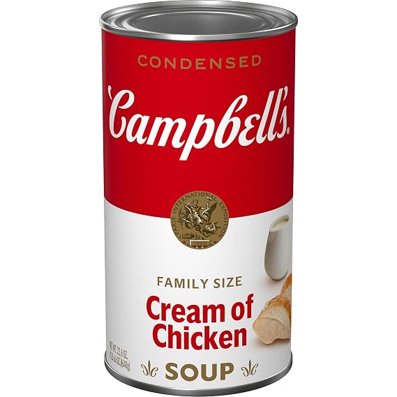 Campbell's Condensed Cream of Chicken Soup, 22.6 oz Family Size Can