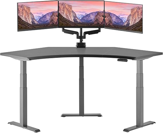 Vari Command Center Electric Standing Desk Black/Slate