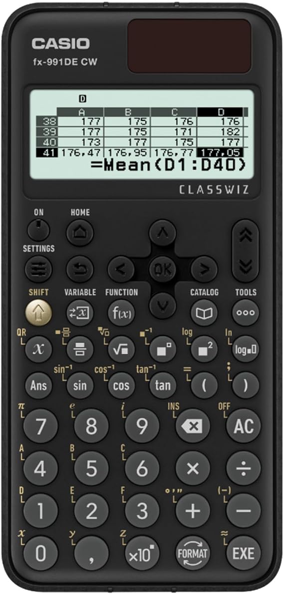 Casio FX-991DE CW ClassWiz technisch wissenschaftlicher Rechner, deutsche Menufuhrung