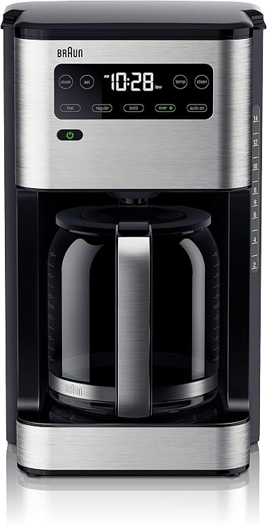 Braun PureFlavor 14-Cup Programmable Coffee Maker w/FlavorCarafe, Hot/Iced