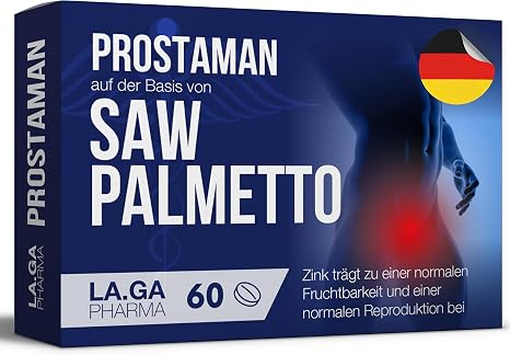 SÄGEPALMENEXTRAKT: Prostata Komplex Kapseln – 60 Tabletten mit: Sägepalme Boswellia Kürbis und Lycopin. Prostata Kapseln mit: Brennnessel Granatapfel und Weidenröschen. Prostata Ergänzung mit stark
