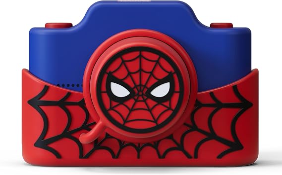 Spider-Man Official Licensed Kids Camera, 3" Touchscreen Digital Video Camcorder, 48MP Photo, 32GB Memory Card, Gift for Boys & Girls Ages 5+ (Model K) by kiimento