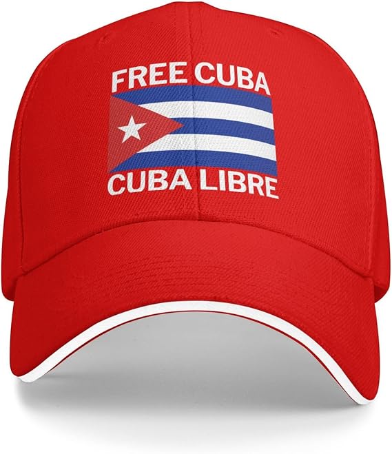Free Cuba 2026 Cuba Libre Baseball Cap Hat Red