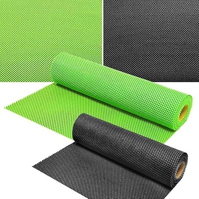 GZHERVICES Shelf Liner, Kitchen Shelf Liner Drawer Liners Supermarket Vegetable Shelf mat PVC Material Non Adhesive Fridge Liner for Shelves Drawers Pantry Color : Black, Size : 1x15m
