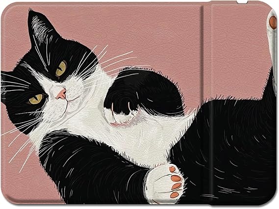 Milk Cat Wireless Charging Mouse Pad 11.8 x 8.7 inch, PU Leather Desk Mat with 15W Fast Wireless Charger, Non-Slip Base, Waterproof, Large Gaming & Office Mousepad