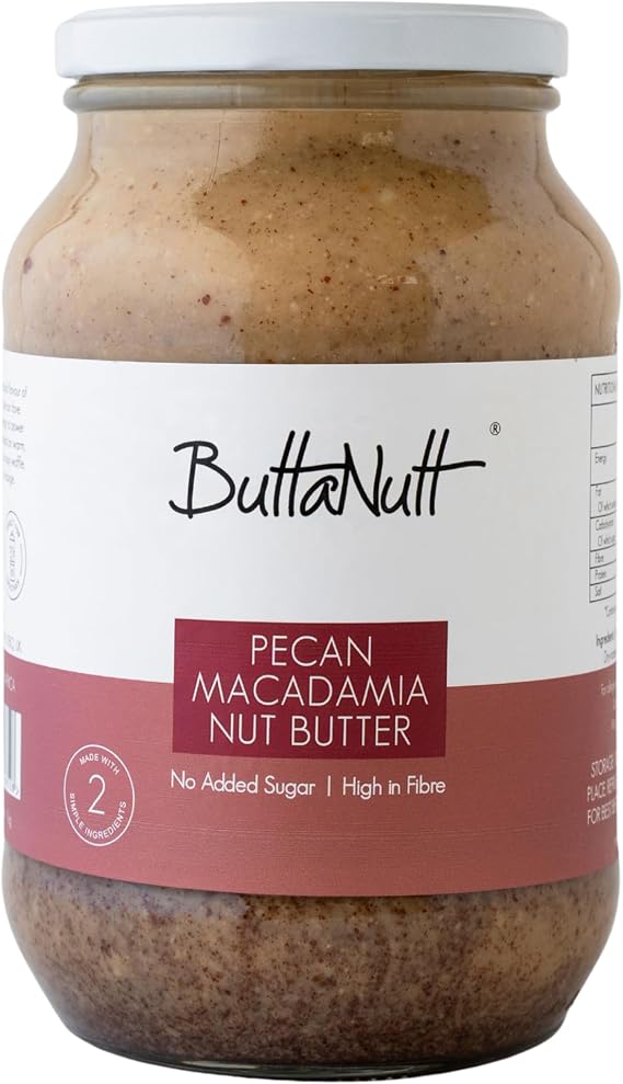 ButtaNutt Pecan Macadamia Nut Butter - 1kg | Nutty Taste | Healthy Snack | No Palm Oil | No Added Sugars or Stabilisers | Vegan & Keto Friendly | Peanut Butter Alternative | Sustained Energy