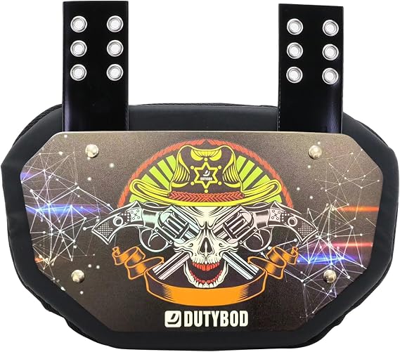 Football Back Plate-DUTYBOD Lower Back Rear Back Bone Protector Shield Backplate for Youth & Adult