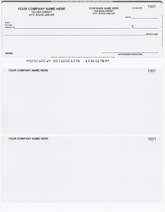 250 Broadway Computer Checks - Check on Top - Compatible with QuickBooksTM/QuickenTM Software - Basket Gray