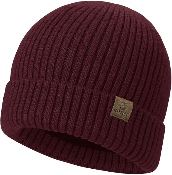 Oversized XXL Beanie Hat for Men Women, Large Winter Stocking Caps for Big Heads, Warm Fleece Lined Stretchy Wool Hat