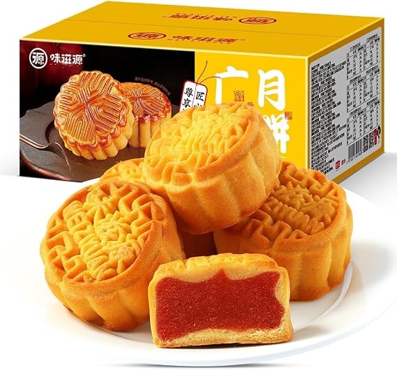 Guangdong Mooncake, Five Grain Mooncake, Fruit Mooncake, Soft Sand, Delicious Chinese Specialties, Sweets, Dessert, Guangdong Little Mooncake, Midautumn Festival, Mid-Autumn Mooncake, Dessert, Gift Pack, Mid-Autumn Mooncake, Set of 5 Grains, Chestnut, Cantaloupe Flavor, Pear Flavor, Strawberry Flavor, 6 Flavors Mix, Gift Box About 20 pcs 1 box*about 20 pieces