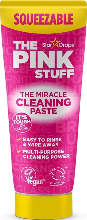 Stardrops The Pink Stuff Miracle Squeezable Cleaning Paste, 10.6 Oz | Easy to Rinse Multi Purpose Cleaning Power for Kitchen Bathroom Cooktops Tiles Sinks Showers and More