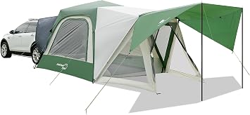 GEERTOP Large SUV Tailgate Tent for Camping 6 Person Instant Car Tent Attachment for SUV with 6' x 7' Screen Room Vestibule Awning Porch for Outdoor Car Camping