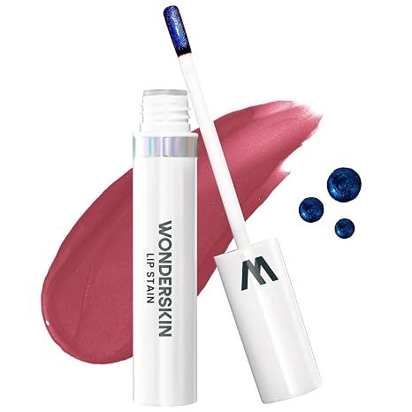 Wonderskin Wonder Blading Lip Stain Mask Natural Lipstick Long-Lasting Waterproof Lip Tint (Charming Stain & Go)