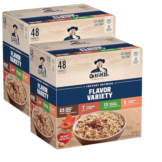 Instant Oatmeal Flavor Variety Pack, 1.51 Ounces, 52 Count (2 Pack)
