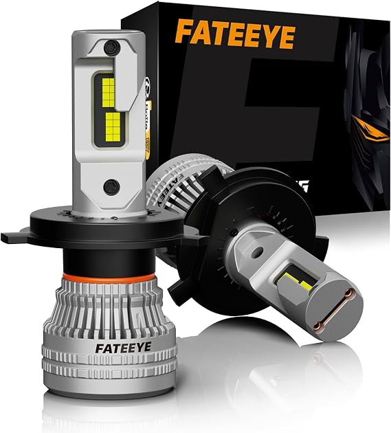 H4 LED Headlight Bulbs 44000LM 200W 6500K White Plug & Play IP68