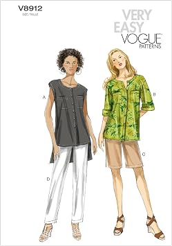Vogue Patterns V8912 Misses' Top, Shorts and Pants Sewing Template, Size B5 (8-10-12-14-16)