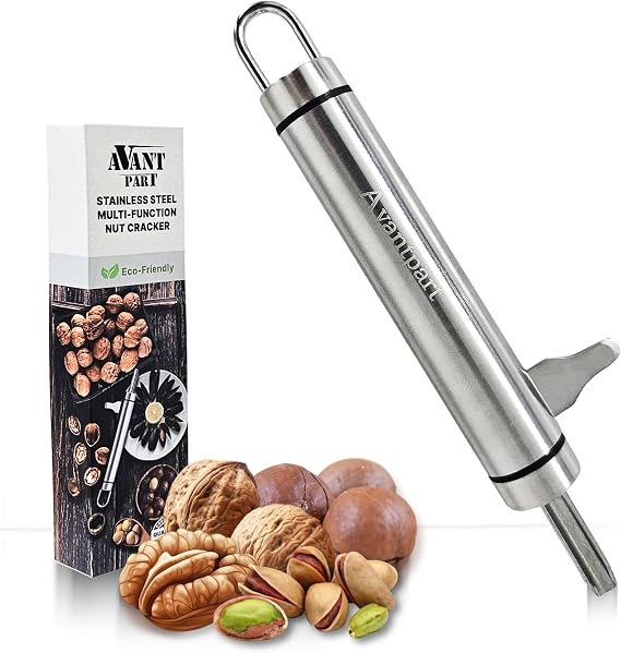 Pistachio Opener Tool and Walnut Cracker tool & Oyster Shucker & Macadamia Nut Cracker with Pick Stainless Steel kitchen Gadgets. Professional Heavy Duty Nut Cracker Tool & kitchen tools
