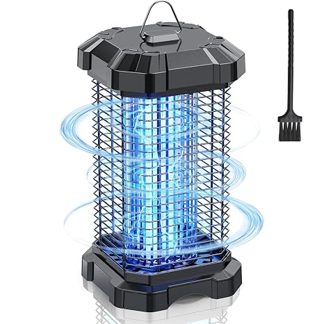 Fly Zapper Electric Indoor & Outdoor, 4200V Bug Catcher Zapper UV light, Mosquito Killer Lamp, Effectively Eliminates Mosquitoes, Flies, Fruit Flies, Insects and the like