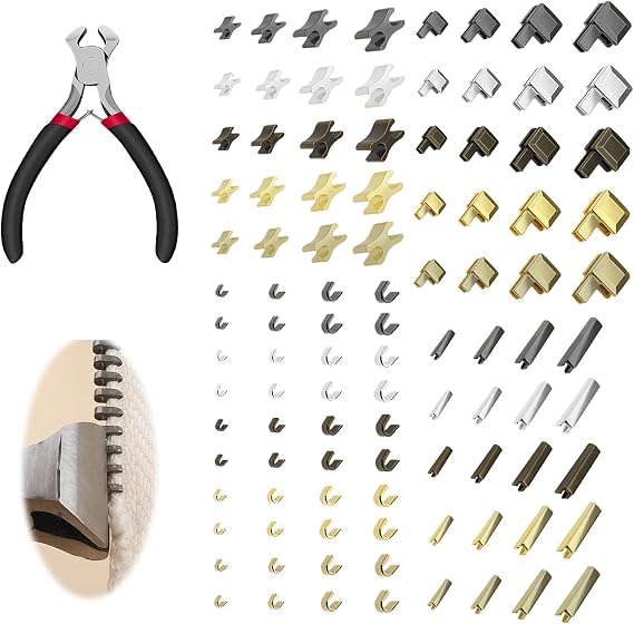 101pcs Zipper Repair Kit with Pliers, Universal Metal Zipper Sliders & Stoppers, 5 Colors & 4 Sizes, DIY Zip Fix Tools for Jackets, Bags, Clothing, Instant Zipper Replacement Accessories
