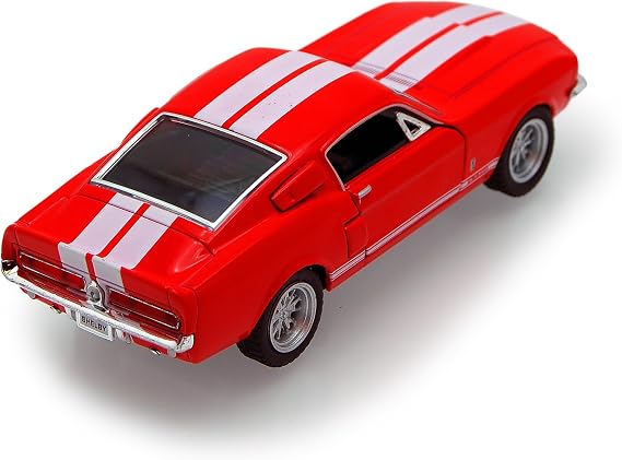 KiNSMART - 1967 Ford Shelby Mustang GT500 1:38 Scale 5" Die Cast Metal Model Toy Muscle Car (Red*)