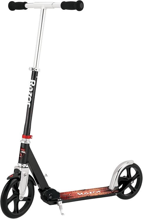 Razor A5 Lux Kick Scooter - Large 8" Wheels, Foldable, Adjustable Handlebars, Lightweight, for Riders up to 220 lbs