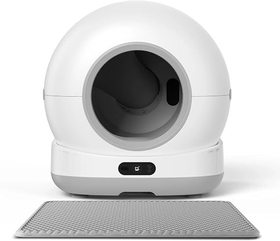 Xenon Smart Akıllı Otomatik Kedi Tuvaleti Mobil App ile Uzaktan Kontrol UV Sterilizasyon ve Sensörlü Kum Kabı (Kum Paspası + Koku Tableti ve Çöp Poşeti Hediyeli) X8624