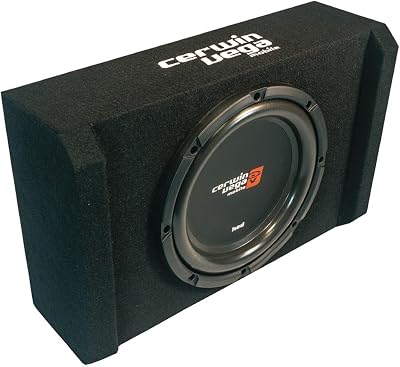 CERWIN Vega H7SE10 10 2 Subwoofer 250W RMS 1000W Max Sealed Shallow Mini Enclosure for Compact Power Bass