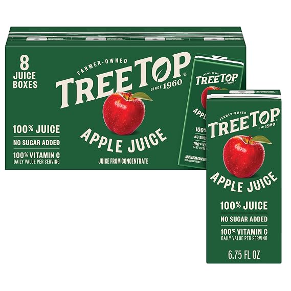 Tree Top Apple Juice Box, 8 Count (Pack of 1)