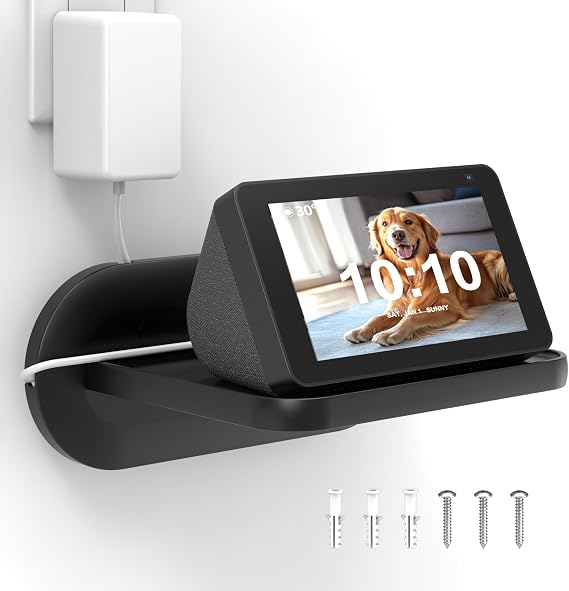 HomeMount Wall Mount for Show 5 & Nest Hub, Space-Saving, for Show 5 Black