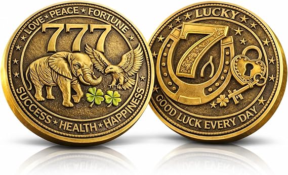 Good Luck Coin for Lottery Ticket Scratcher