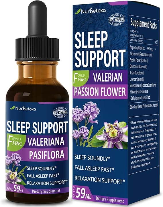 Valerian Sleep Support Drops - Gotas de Pasiflora y Valeriana