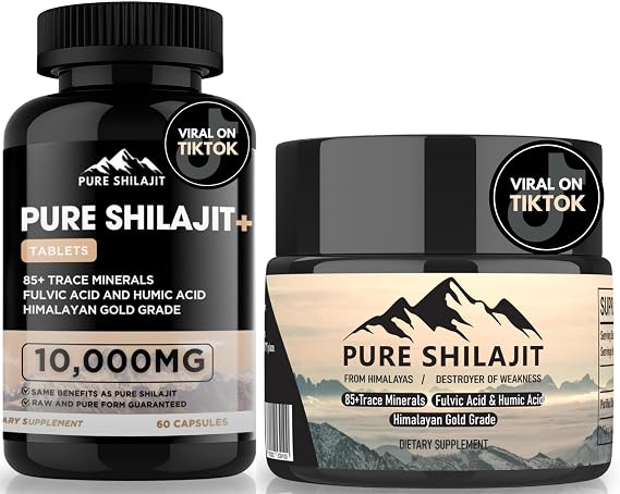 Pure Shilajit Capsules + Pure Shilajit Resin