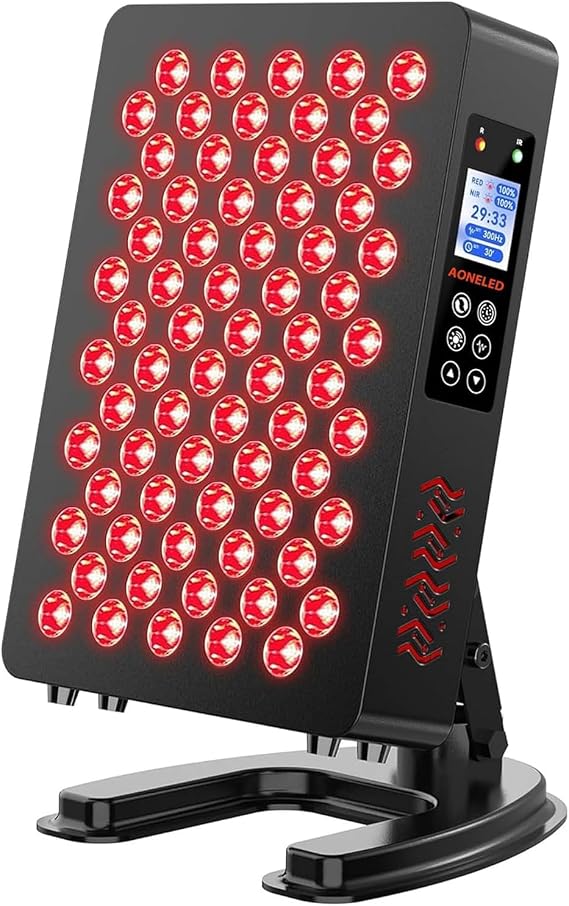 Red Light Therapy for Body Face,630/660nm Red & 810/850nm | Near Infrared Full Body Light Therapy Device,Dimmable & Timer,Infrared Light Therapy for Home Office Gym,Basic 70 LEDs