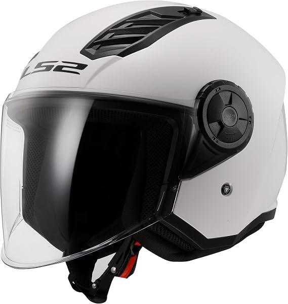 Open Faced Motorcycle Helmet. LS2 Airflow II ECE 22.06 Gloss