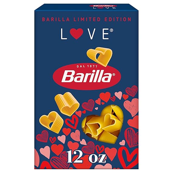 Barilla Heart Shaped Pasta, Non-GMO Kosher Pasta, 12oz.