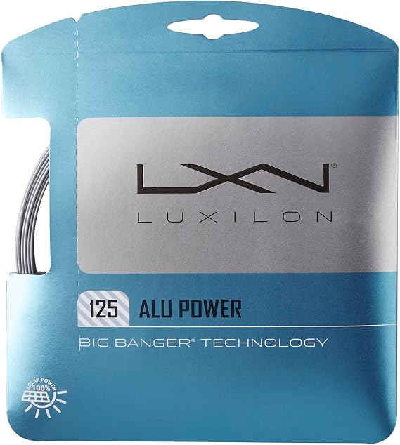 LUXILON Tennis Racket String, Gut, Single Stretched/200m Reel, ALU POWER 125 Monofilament