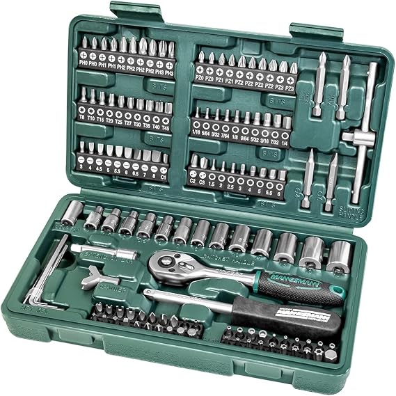 Mannesmann 130-piece socket and bit set M29166