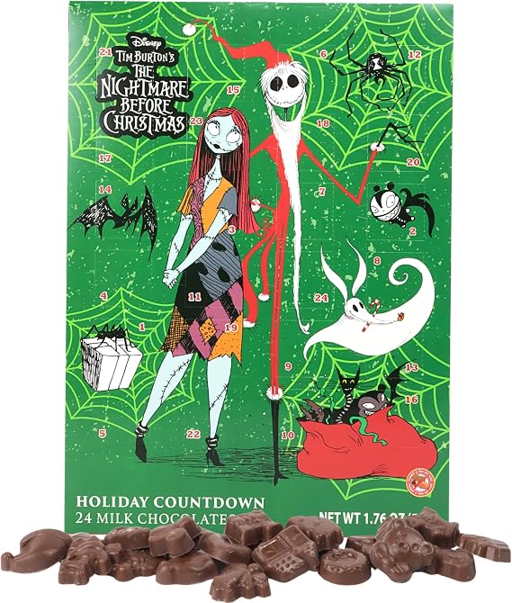 The Nightmare Before Christmas Advent Calendar 2024, Chocolate Holiday Countdown, 24 Days