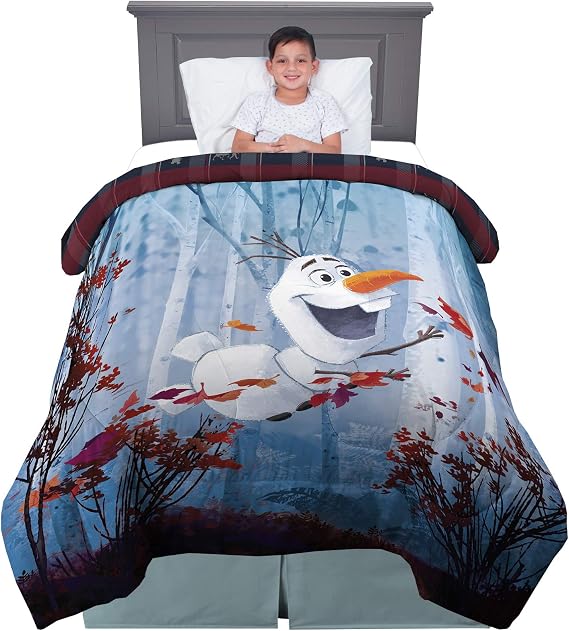 Franco Kids Bedding Comforter, Twin/Full, Disney Frozen 2 Olaf