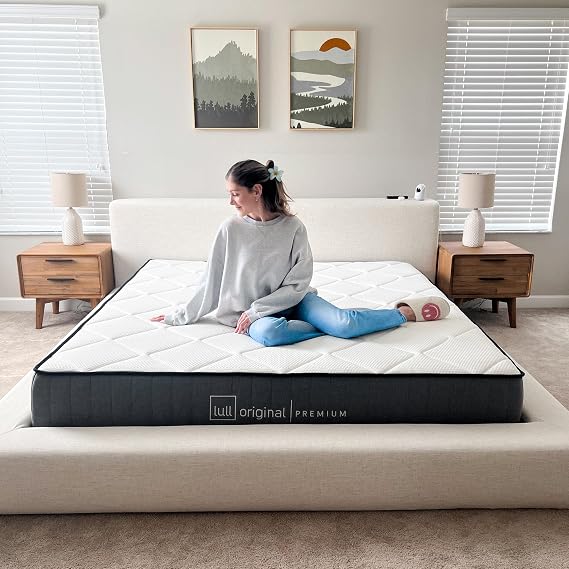 Lull Original Premium 12" Twin Size Mattress, Medium Firm, Cooling Gel Tech