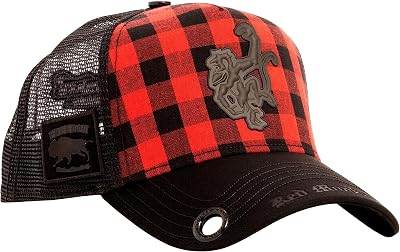 Red Monkey Buffalo Logo BlackRed RM1479 New Unisex Limited Fashion Trucker Cap Hat